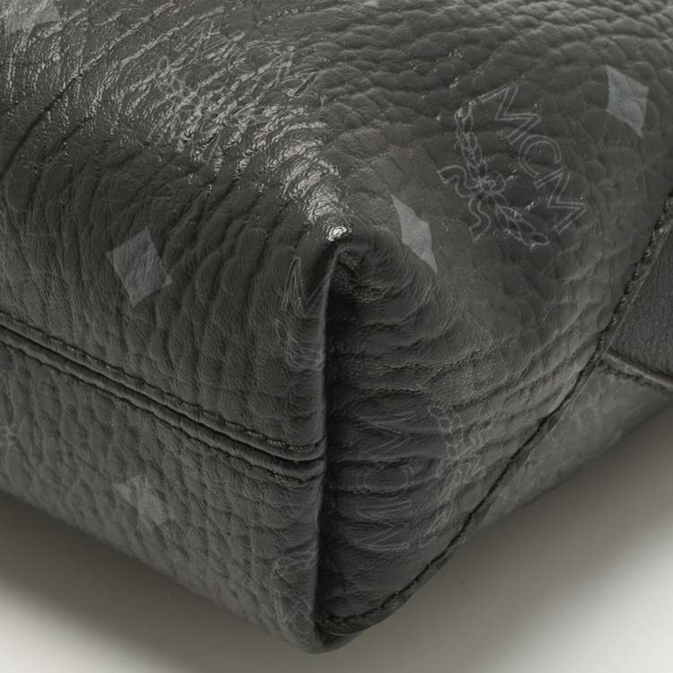 Pre Owned MCM Black Visetos Coated Canvas and Leather Klara Shoulder Bag