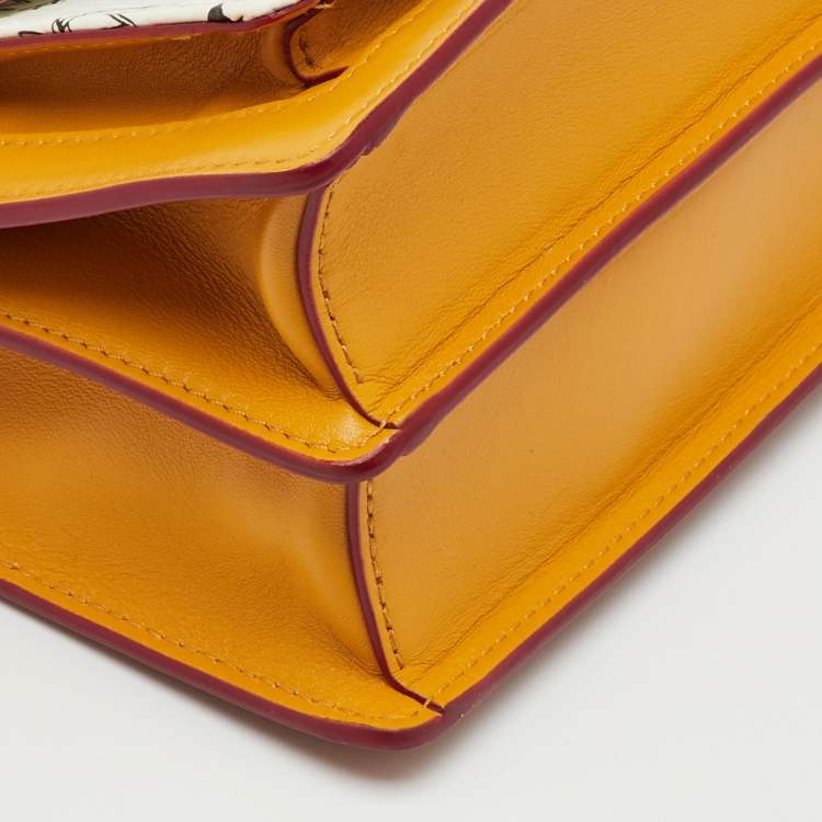 Pre Owned MCM Multicolor Leather and Visetos Coated Canvas Mini Patricia Crossbody Bag