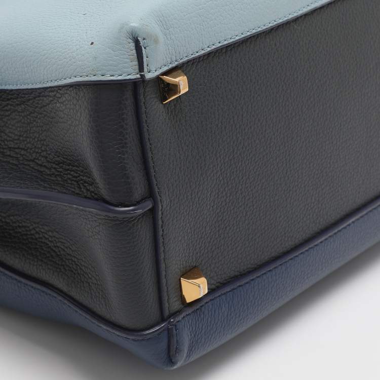 Pre Owned MCM Tricolor Leather Medium Milla Tote