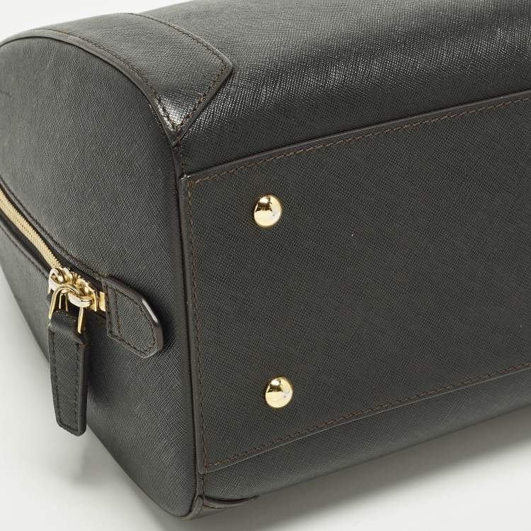 Pre Owned MCM Black Leather Boston Bag