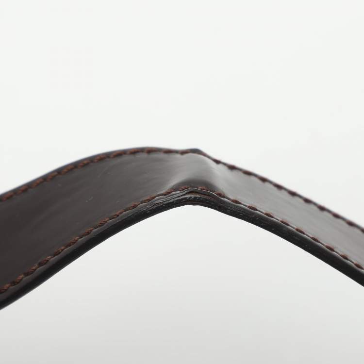 Pre Owned MCM Burgundy Patent Leather and Suede Tote