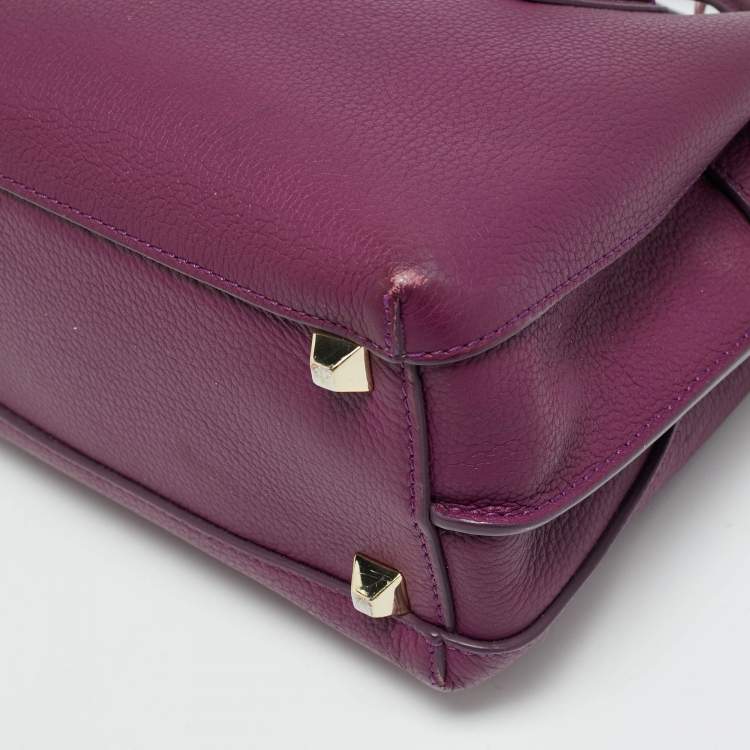 Pre Owned MCM Milla Park Avenue Mini Purple Leather Tote