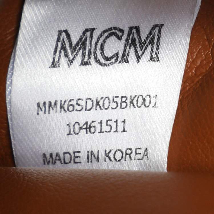 Pre Owned MCM Duke Black Visetos Coated Canvas Backpacks