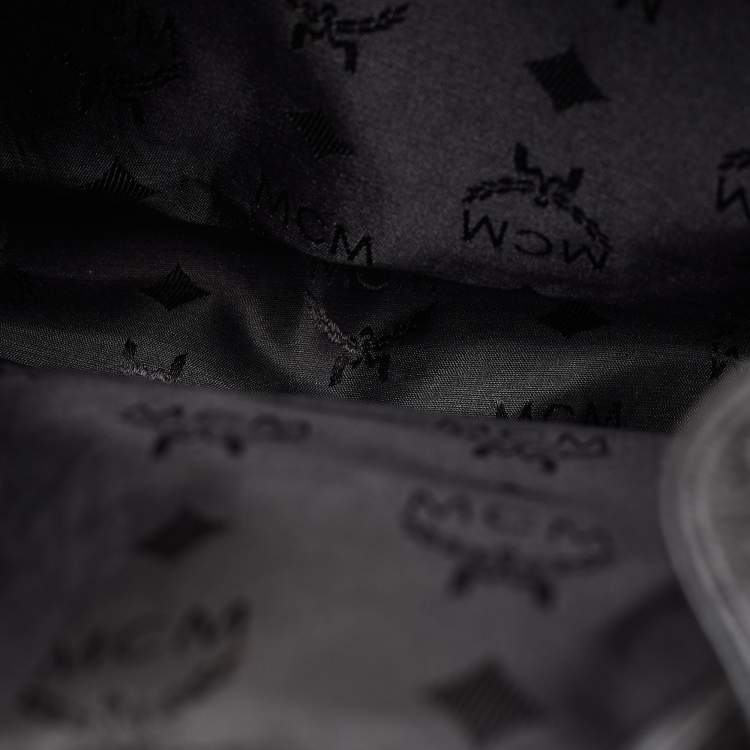 Pre Owned MCM Stark Black Quilted Leather Backpack