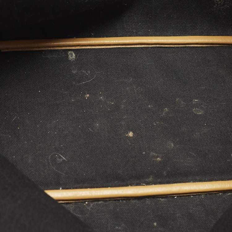 مملوكة مسبقًا MCM Liz Reversible Tan Visetos Coated Canvas and Fabric Tote