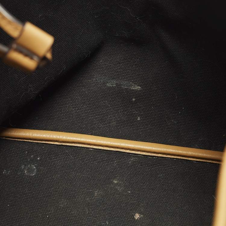 مملوكة مسبقًا MCM Liz Reversible Tan Visetos Coated Canvas and Fabric Tote