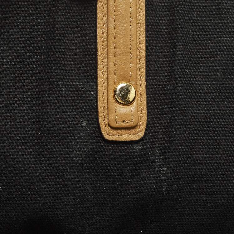 مملوكة مسبقًا MCM Liz Reversible Tan Visetos Coated Canvas and Fabric Tote