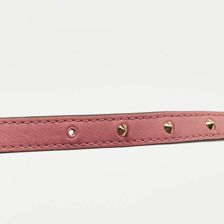 Pre Owned MCM Studded Pink Leather Backpack