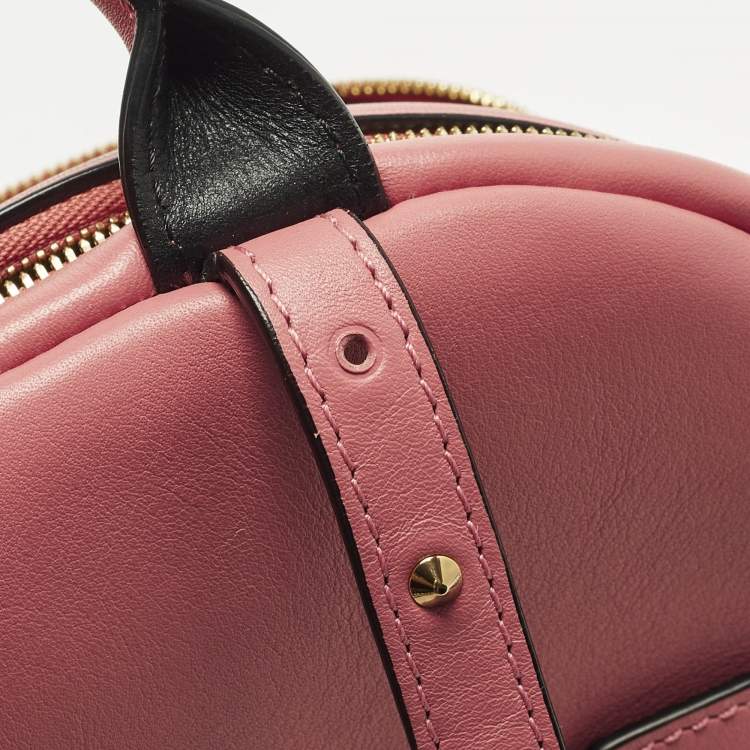 Pre Owned MCM Studded Pink Leather Backpack