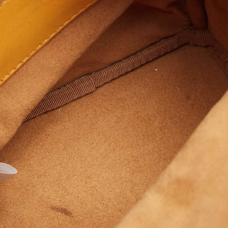 Pre Owned MCM Stark Mini Yellow Leather Studded Backpack