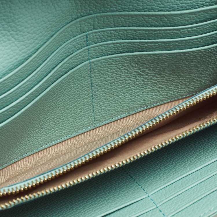 Pre Owned MCM Colorblock Tricolor Leather Wallet On Chain