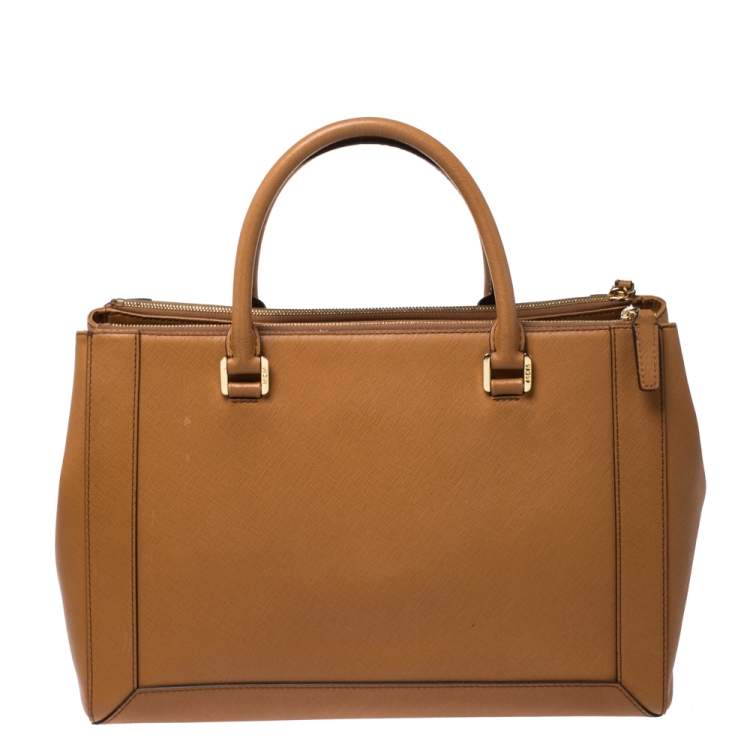 Pre Owned MCM Brown Leather Large Nuovo Tote