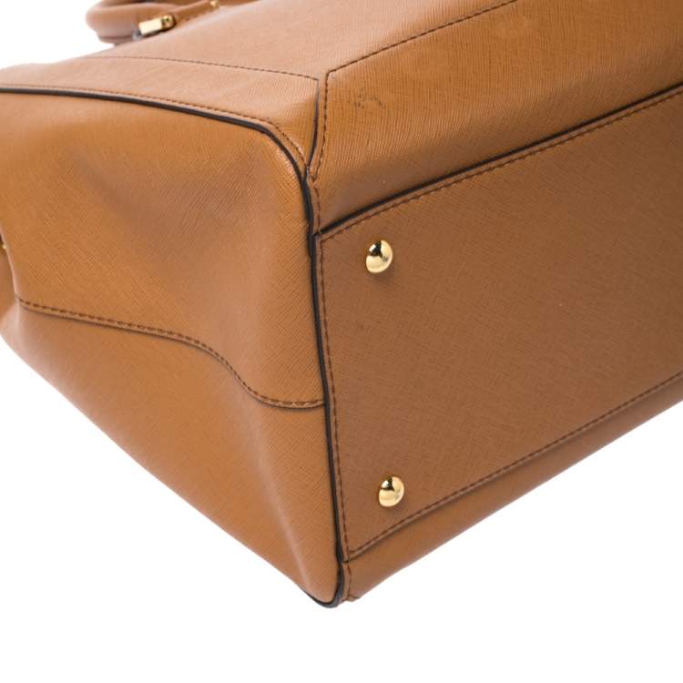 Pre Owned MCM Brown Leather Large Nuovo Tote