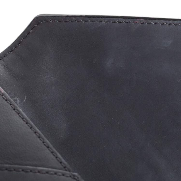 Pre Owned MCM Black Leather Mischa Zipper Flap Crossbody Bag
