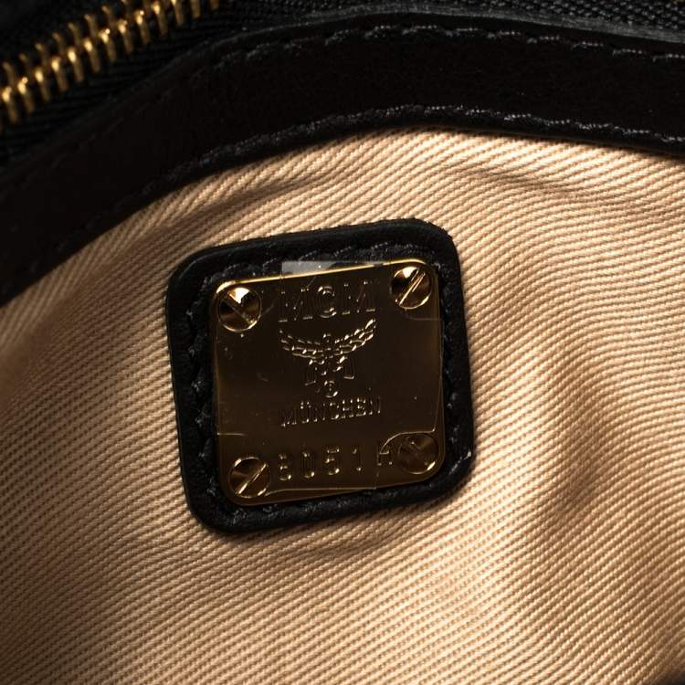 Pre Owned MCM Black Quilted Leather Patricia Belt Bag
