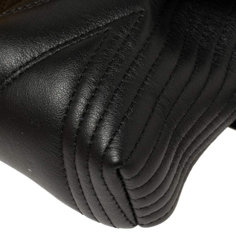 Pre Owned MCM Black Quilted Leather Patricia Belt Bag
