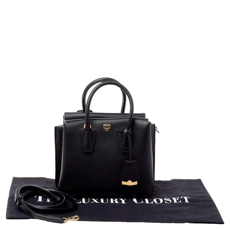 مملوكة مسبقًا MCM Black Leather Mini Milla Tote