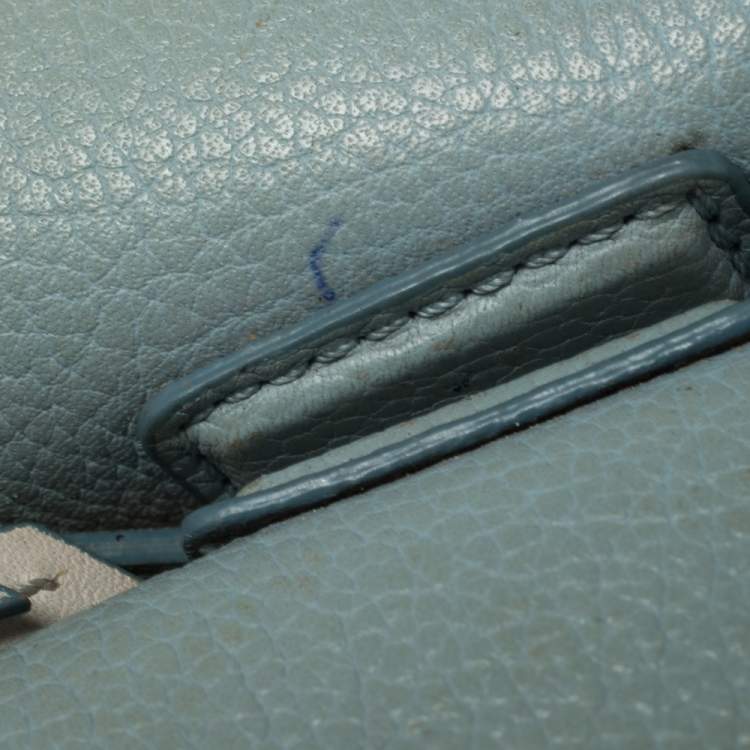 Pre Owned MCM Blue Leather Mini Milla Tote