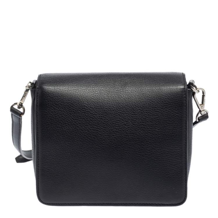 مملوكة مسبقًا MCM Black Leather Mona Crossbody Bag