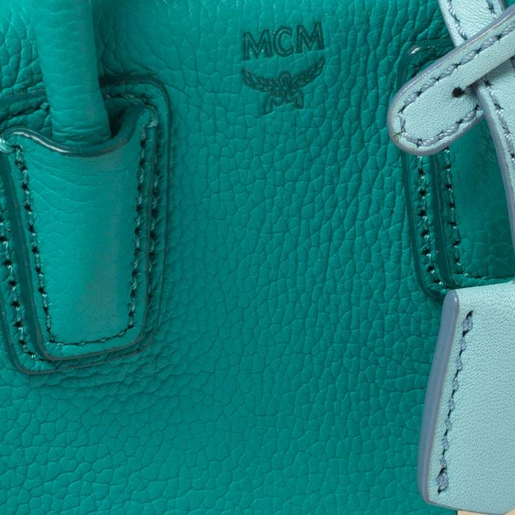 مملوكة مسبقًا MCM Green Leather X Mini Milla Crossbody Bag