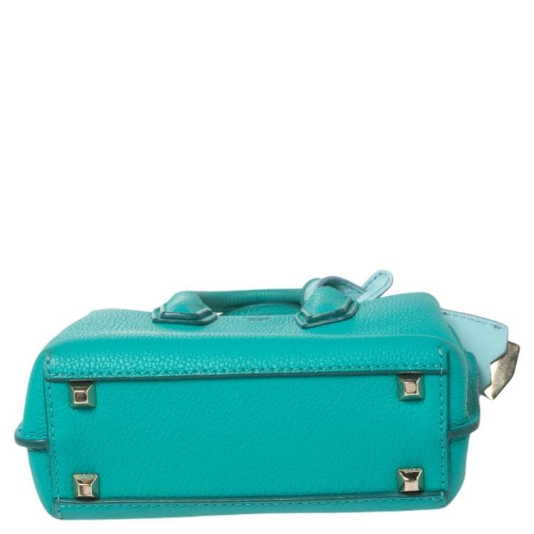 مملوكة مسبقًا MCM Green Leather X Mini Milla Crossbody Bag