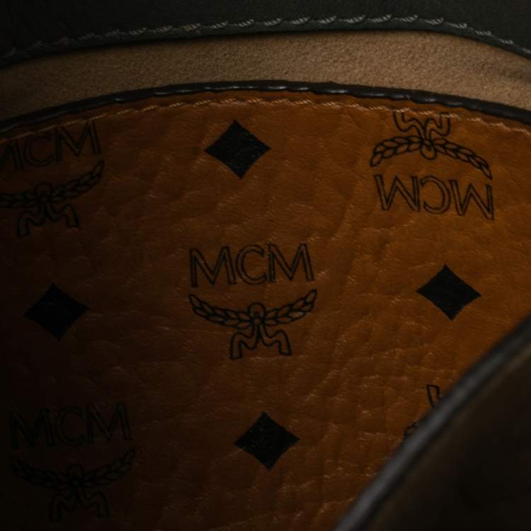 مملوكة مسبقًا MCM Dark Grey Leather Mini Milla Tote
