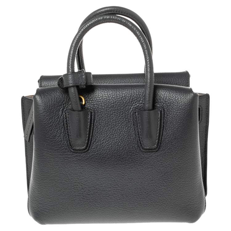 مملوكة مسبقًا MCM Dark Grey Leather Mini Milla Tote