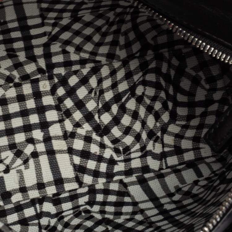 مملوكة مسبقًا MCM Black Visetos Coated Canvas and Leather Mini Anya Zip Tote