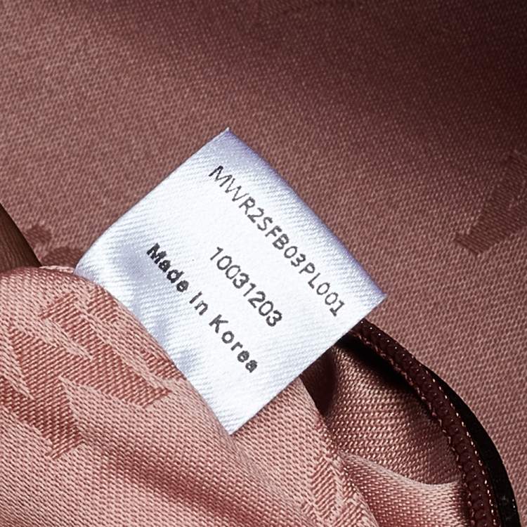 Pre Owned MCM Pink Leather Zip Satchel