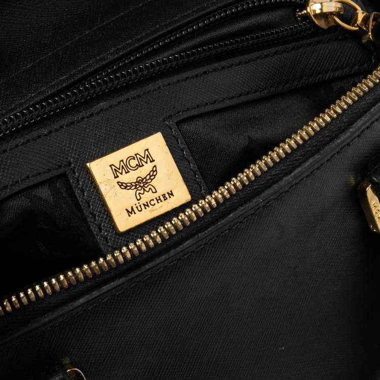 Pre Owned MCM Black Leather Nuovo Tote