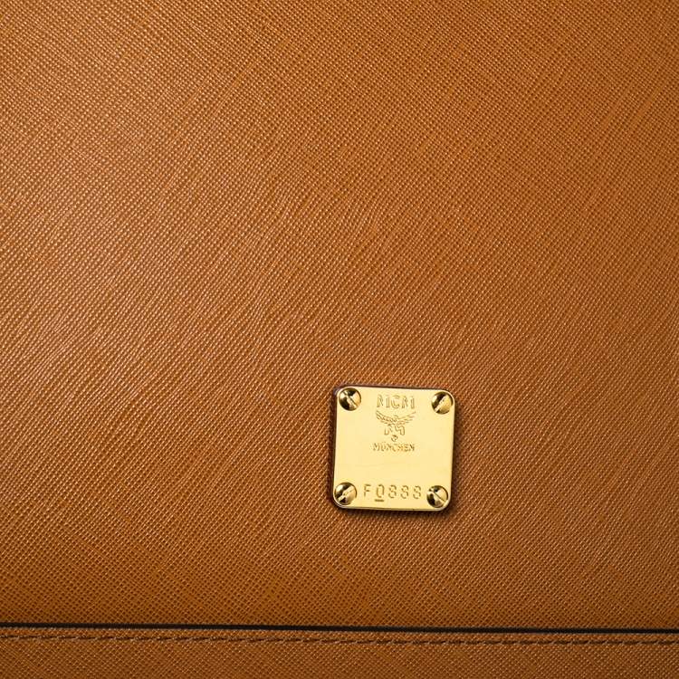 Pre Owned MCM Brown Leather Large Nuovo Tote