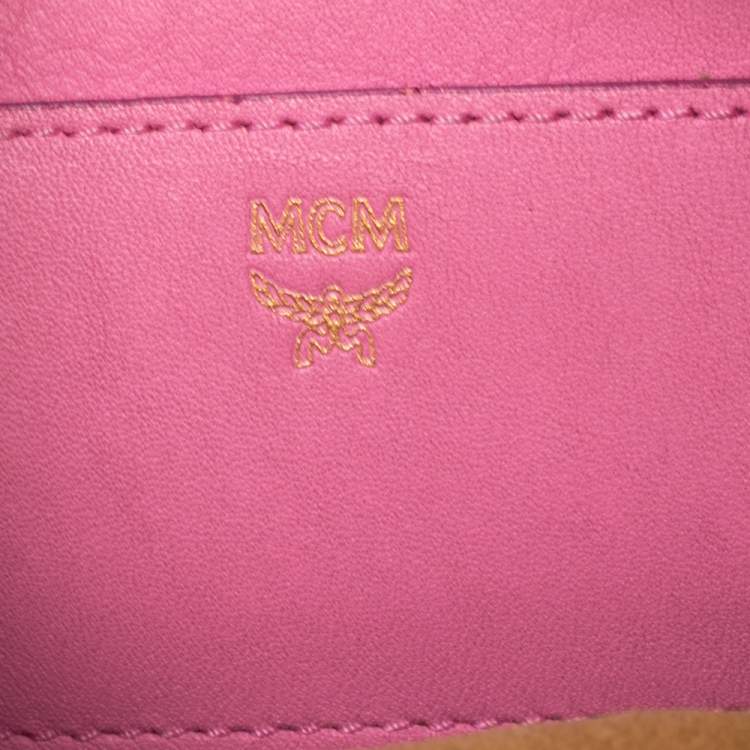 Pre Owned MCM Pink Leather X Mini Studded Stark-Bebe Boo Backpack