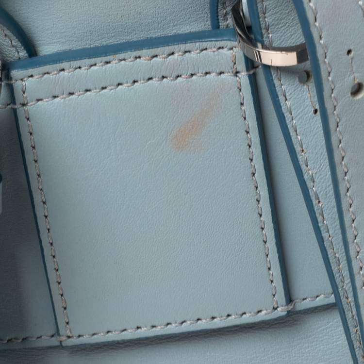 Pre Owned MCM Blue Leather X Mini Studded Strak-Bebe Boo Backpack