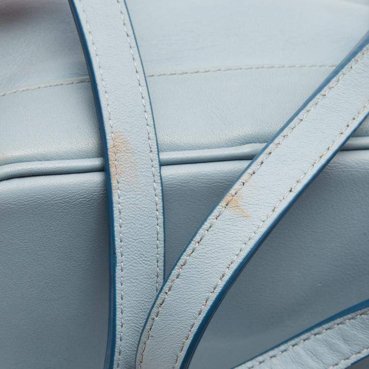 Pre Owned MCM Blue Leather X Mini Studded Strak-Bebe Boo Backpack