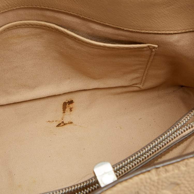 مملوكة مسبقًا MCM Beige Monogram Leather Tote