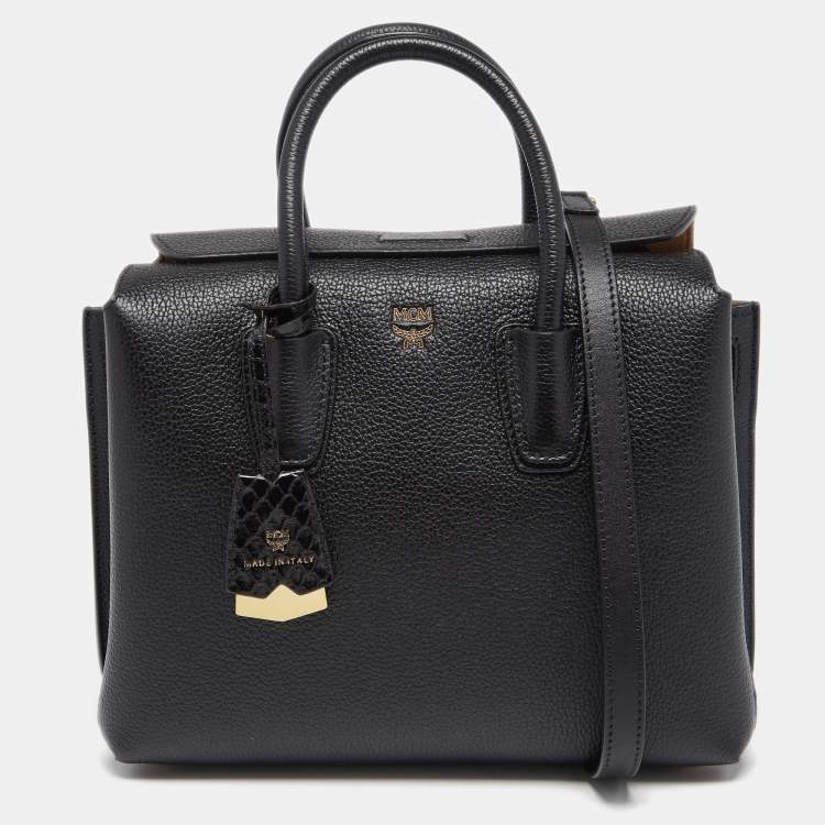 مملوكة مسبقًا MCM Black Leather Milla Tote