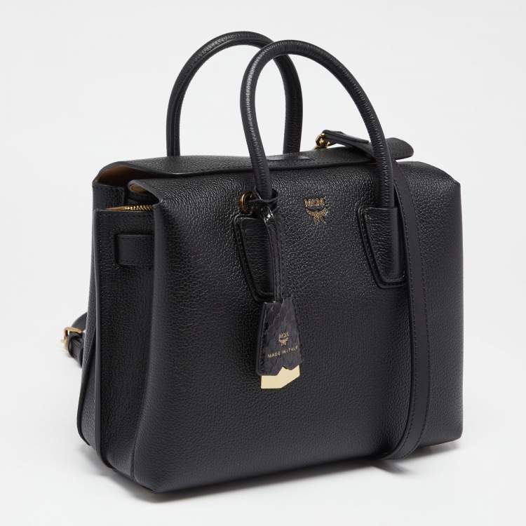 مملوكة مسبقًا MCM Black Leather Milla Tote