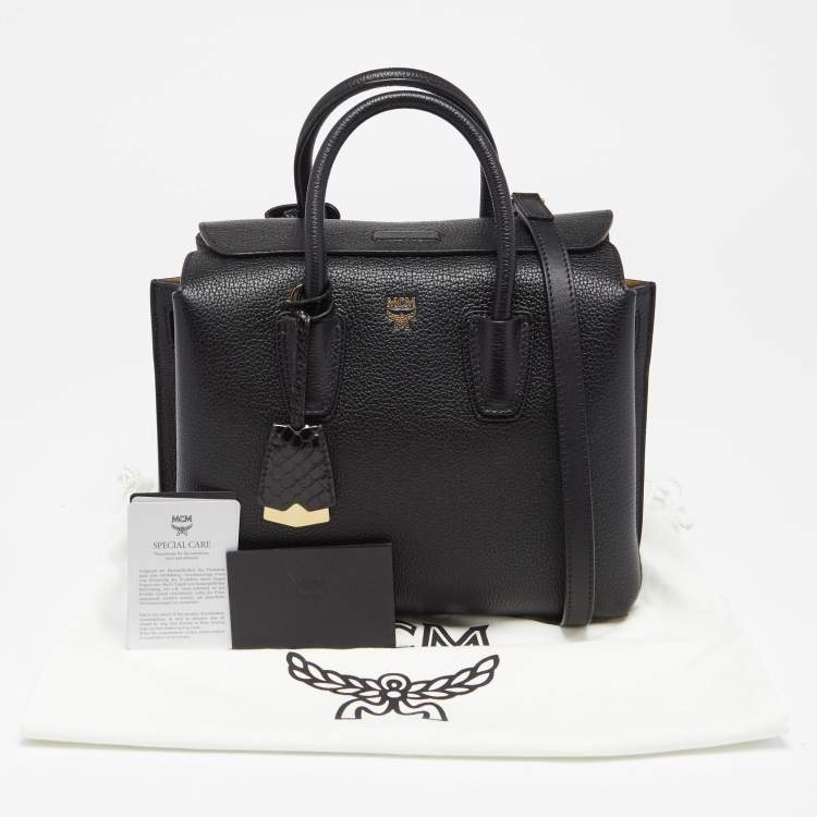 مملوكة مسبقًا MCM Black Leather Milla Tote