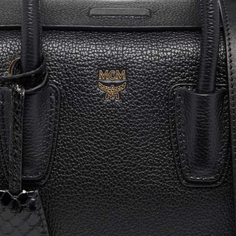 مملوكة مسبقًا MCM Black Leather Milla Tote