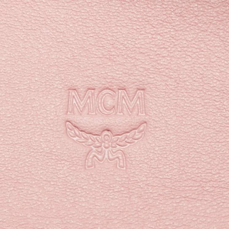 Pre Owned MCM Pink Leather Berlin Chain Belt Bag