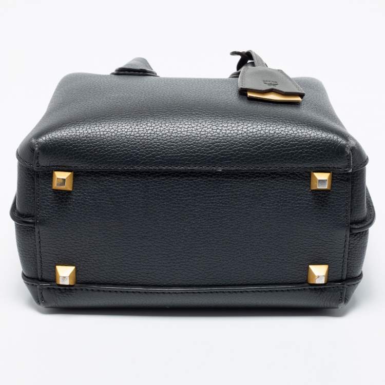 Pre Owned MCM Grey Leather Mini Milla Park Avenue Tote