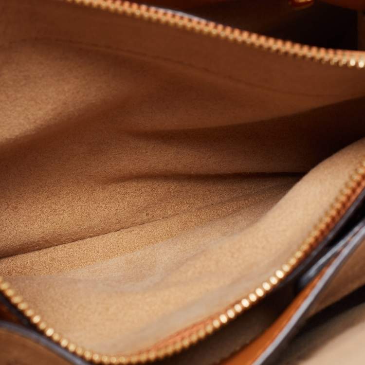 Pre Owned MCM Green Leather Mini Milla Park Avenue Tote