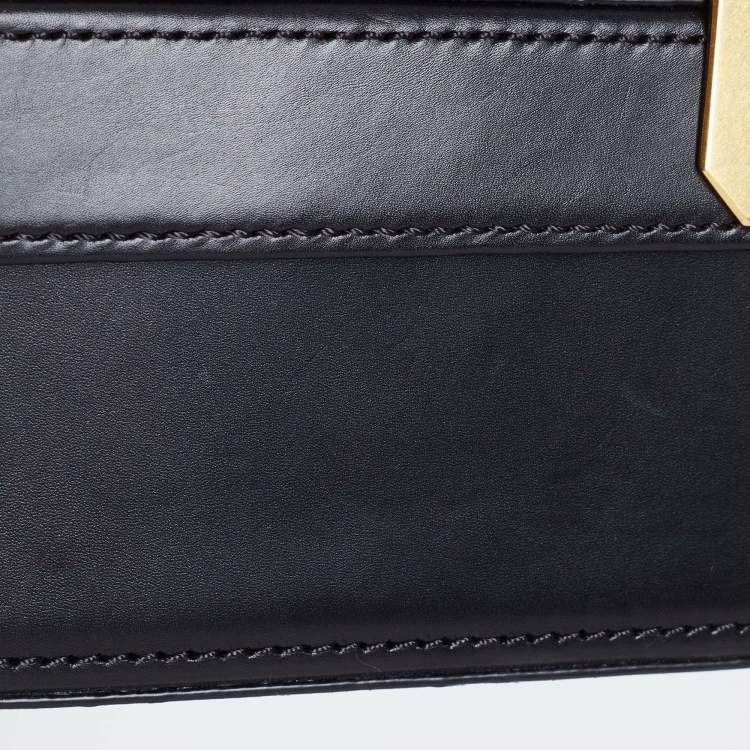 Pre Owned MCM Black Visetos Coated Canvas and Leather Berlin Box Bag
