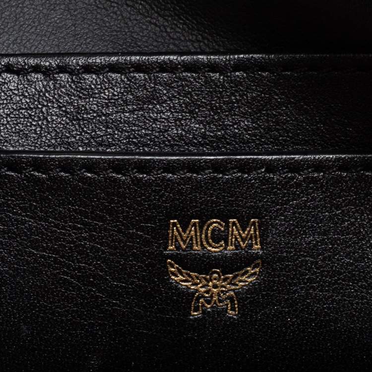 Pre Owned MCM Cognac Visetos Coated Canvas Studed Stark Backpack