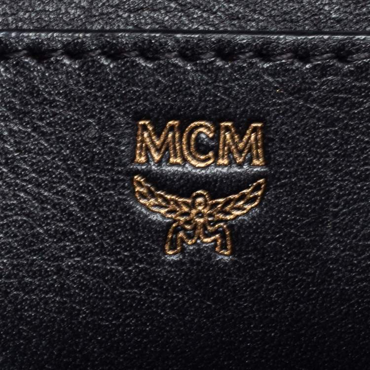 Pre Owned MCM Cognac Visetos Coated Canvas Mini Stark Side Studs Backpack
