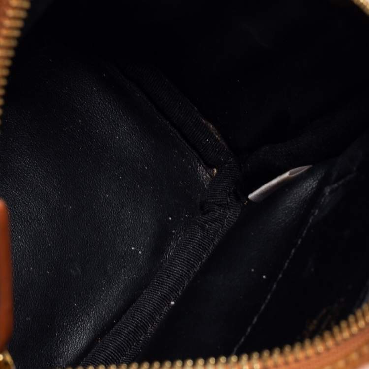 Pre Owned MCM Cognac Visetos Coated Canvas Mini Stark Side Studs Backpack