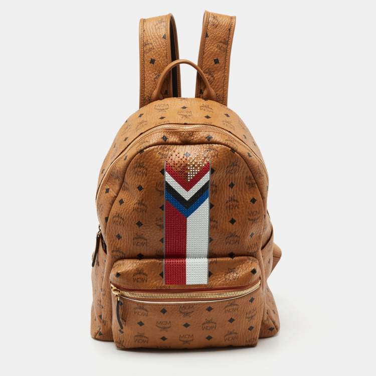 MCM Women's Backpack Canvas in Brown