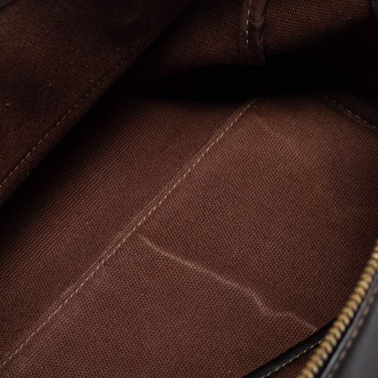مملوكة مسبقًا MCM BLack/ Cognac Visetos Coated Canvas and Leather Tote