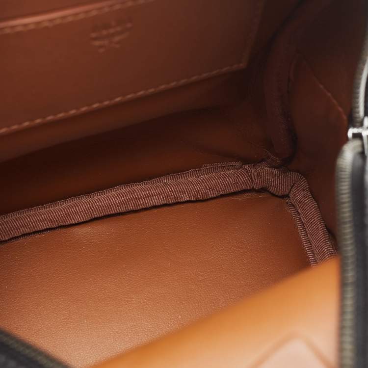Pre Owned MCM Black Visetos Coated Canvas and Leather Mini Studded Stark Bebe Boo Backpack