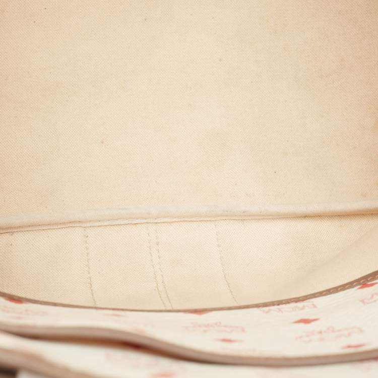 مملوكة مسبقًا MCM Multicolor Visetos Coated Canvas and Leather Striped Munich Lion Tote